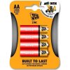 JCB zinko-chloridová baterie R06, blistr 4 ks JCB-R06-4B