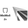 C-profil 98x98x5 mm, Zn - žiarovo pozinkovaný 3 m (CP-ZN-98-3)