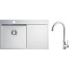 Nerezový drez s batériou ALVEUS Quarto 30 Satin 780x480x1 mm + batéria Viola SETA22190