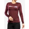 Mikina Sensor Merino Air PT Tee LS Hills - port red