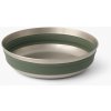 Skladacia miska SEATOSUMMIT Detour Stainless Steel Collapsible Bowl L 915ml zelená