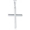 Zlatý prívesok z bieleho zlata krížik ZP0415XJ70-8600 (585/1000) 0,86g