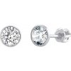 Silvego Strieborné náušnice kôstky Jenis s Brilliance Zirconia 6 mm SILVEGOB70606SBDW