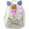 Detský batoh Perleťový s Jednorožcom a Konfetti
