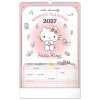 NOTIQUE Nástenný kalendár Rodinný plánovací Hello Kitty XL 2027, 33 x 46 cm