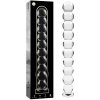 Nebula series by ibiza - model 22 dildo borosilicate glass clear 21.5 cm -o- 2.5 cm