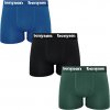 Pánske Boxerky Bambusové Extra Pohodlné BENYSON 3pack mix farieb Farba: Zelená, Veľkosť: M