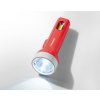 Ručná baterka TS-2206 1-LED 70lm+1-LED COB 80lm 2xAA,červená