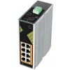Conexpro GNT-IG1008GP-DC priemyselný na DIN lištu, 8x GLAN s PoE GNT-IG1008GP-DC