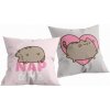 Halantex Obojstranný vankúš mačička Pusheen motív NAP time 40x40 cm