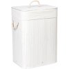 Kôš na bielizeň bambusový 80 l biely