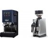 Gaggia New Classic E24, blue + Eureka Mignon Zero 65 All Purpose, CR chrome