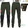 Fox Defend pant Taunt cyklistické nohavice dark sage, tmavo zelená, 32