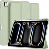 Techsuit – Flex Trifold skladacie puzdro s držiakom na stylus pre iPad Pro 11 (2024) – matcha zelené