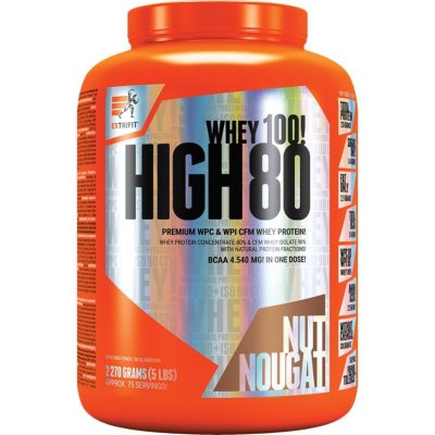 Extrifit High Whey 80 srvátkový proteín príchuť Nut Nougat 1000 g