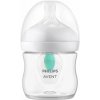 Avent Natural Response priehľadná fľaša s cumlíkom s ventilom AirFree 125 ml