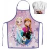 Detská zástera s kuchárskou čiapkou Ľadové Kráľovstvo | Frozen Elsa a Anna a Olaf