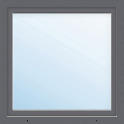 ARON Plastové okno jednokrídlové Basic biele/antracit 700 x 750 mm DIN pravé