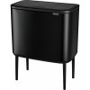 Brabantia Bo Touch Bin black matt, 11 + 23 L