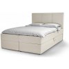 Wilsondo Čalúnená manželská boxspring posteľ Aluria - smotanová Rozmer: 160x200
