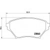 Sada brzdových platničiek kotúčovej brzdy BREMBO P 49 029