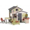 Domček Priateľov so stolíkom Friends Evo Playhouse Life Smoby s plnými dverami rozšíriteľný s UV filtrom