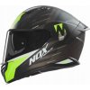Nox Integrálna prilba N401 Crower čierna žltá Fluo XXL