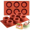 Silikónová forma na monoporciu Cylinder 6 zásuviek na torty a dezerty