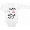 Body dlhý rukáv Handry mi kupuje matka Baby Nellys biele