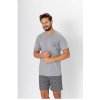 Parker 1277 pánské pyžamo krátké šedé