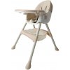 Stolička na kŕmenie 4v1 béžová + podbradník a kolieska ZDARMA