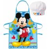 Kids Euroswan Detská zástera s kuchárskou čiapkou Mickey Mouse