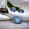 QUEEN set slza Blue v striebornom prevedení 1001677