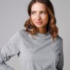 Termo tričko Thermoperle®so stojačikom a dlhými rukávmi sivý melír 048 Blancheporte