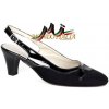 Dámske lodičky s otvorenou pätou 652 Čierna 37