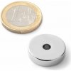 SOLLAU Neodymový magnet medzikružie D 20/4.2 mm, H 5 mm, N38, ponikelovaný