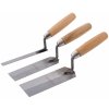 Murárske lyžice 13, 38, 51 mm - 3 ks drevená rukoväť Silverline 868500