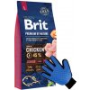 BRIT Premium By Nature Junior L 15kg + ZADARMO česacia rukavica!