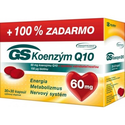 GS Koenzym Q10 60 mg 60 kapsúl od 9,79 € - Heureka.sk