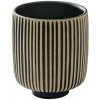 Bauscher Playground NARA hrnek 0,32 l reliéf černo/bílý