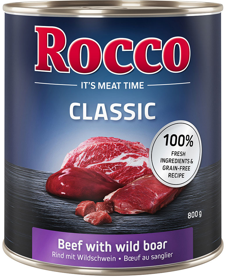 Rocco Classic hovädzie s diviakom 6 x 0,8 kg