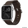 Nomad Leather Strap Modern Brown Silver Hardware Apple Watch 5/4 40/38mm NM1A3RSM00