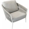 FISCHER MÖBEL Záhradné kreslo COSMO Lounge 2670WS, biele