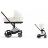 Cybex Platinum CYBEX e-Priam Set off white 2025 chrome with brown details