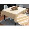 Biante Saténový štvorcový obrus polyesterový Satén LUX-057 Béžový 60x60 cm