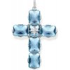 Thomas Sabo Přívěsek Kříž velké modré kameny s hvězdou PE881 644 31 Sterling silver