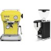 Ascaso Dream ONE, Sun Yellow + Rocket Espresso GIANNINO, black/chrome