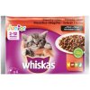 Whiskas Cat Junior Mäsový výber kura&hovädzie&jahňa&králik v šťave 4 x 85 g