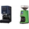 Gaggia New Classic E24, blue + Eureka Atom 60, kawasaki green