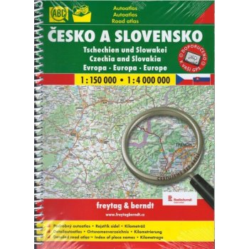 Česko a Slovensko 1:150 000 1:4 000 000 freytag a berndt